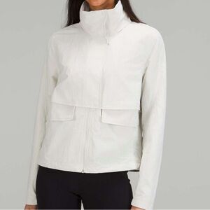 Lululemon Athletica Always Effortless Utility Jacket size 6 bone color